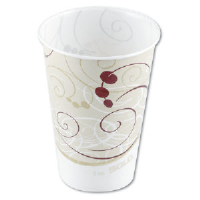 Solo Cup R53SYM 5 Ounce Symphony™ Design Wax-Coated Paper Cold Cups