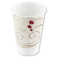 Solo Cup R7NSYM 7 Ounce Symphony™ Design Wax-Coated Paper Cold Cups