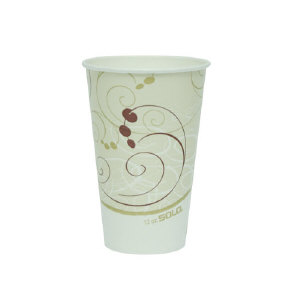 Solo Cup RP12NSYM Symphony&#8482; Double-Polycoated Paper Cold Cups, 12 Ounce