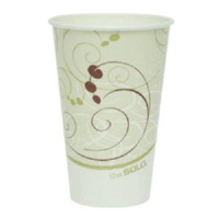 Solo Cup RP16PSYM Symphony™ Double-Polycoated Paper Cold Cups, 16 Ounce