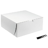 Southern Champion 0969 White Bakery Boxes, 10x10x2.5