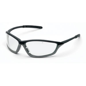 MCR Safety SH110AF Shock&#153; Eyewear,Onyx/Graphite,Clear, Anti-Fog