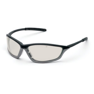MCR Safety SH119AF Shock&#153; Eyewear,Onyx/Graphite,I/O Clear Mirror AF