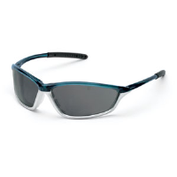 MCR Safety SH122AF Shock™ Eyewear,Trans Blue/Silver,Gray, Anti-Fog