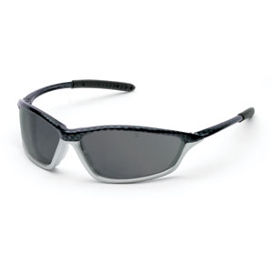 MCR Safety SH152AF Shock&#153; Safety Glasses,Carbon/Silver,Gray, Anti-Fog