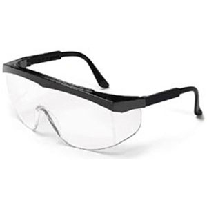 MCR Safety SS010 Stratos&reg; Safety Glasses,Black,Clear, Uncoated