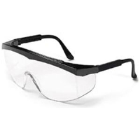 MCR Safety SS010 Stratos® Safety Glasses,Black,Clear, Uncoated