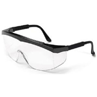 MCR Safety SS110AF Stratos® Safety Glasses,Black,Clear, Anti-Fog
