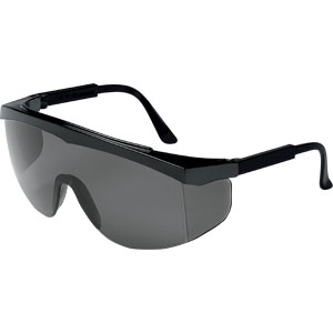 MCR Safety SS112 Stratos&reg; Safety Glasses,Black,Gray