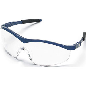 MCR Safety ST120 Storm&reg; Safety Glasses,Navy,Clear