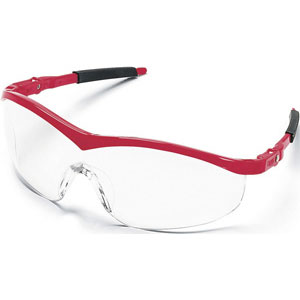 MCR Safety ST130 Storm&reg; Safety Glasses,Red,Clear
