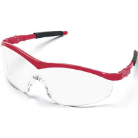MCR Safety ST130 Storm® Safety Glasses,Red,Clear
