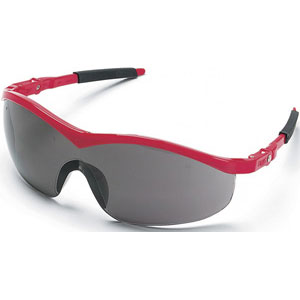 MCR Safety ST132 Storm&reg; Safety Glasses,Red,Gray