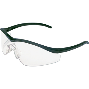 MCR Safety T1110AF Triwear&reg; Eyewear,Onyx Frame,Clear, Anti-Fog
