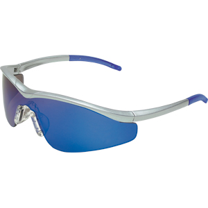 MCR Safety T1148B Triwear&reg; Eyewear,Steel Frame,Blue Diamond Mirror