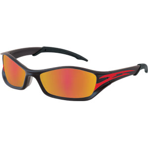 MCR Safety TB13R Tribal&#153; Safety Glasses,Graphite/Tattoo,Fire Mirror