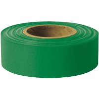 Presco TFG Taffeta Roll Flagging, Green, 1-3/16" x 300', 12/Case