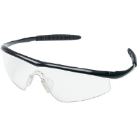 MCR Safety TM110 Tremor® Protective Glasses,Onyx Frame,Clear