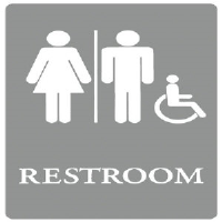 U.S. Stamp & Sign 4811 Handicap Restroom ADA Sign