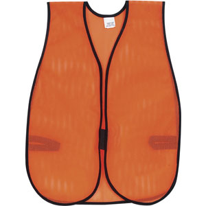 MCR Safety V201 Poly Mesh Orange Safety Vest