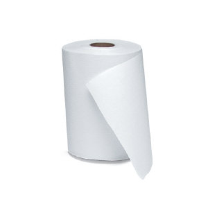 Windsoft 109 Nonperforated Hardwound Roll Towels, White, 12/350