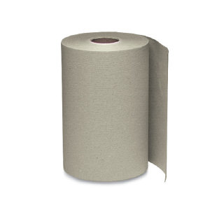 Windsoft 1180 Nonperforated Hardwound Roll Towels, Brown, 12/600