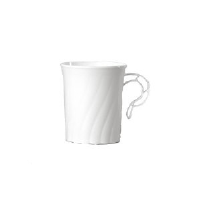 WNA Inc. CWM8192W Classicware® White Plastic Coffee Cups, 8 Ounce