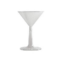 WNA Inc. MT696 Comet™ Plastic Martini Glass, Clear, 6 Ounce