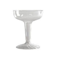 WNA Inc. SW4 Comet™ Clear Plastic Champagne Glasses, 4 Ounce
