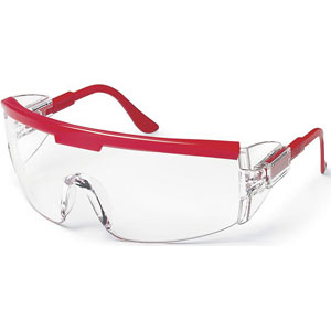 MCR Safety ZX930 ZX&reg; Plus Safety Glasses,Red,Clear