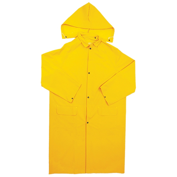 TruForce RW352M 2-Piece PVC/Polyester Raincoat w/ Detached Hood, MD