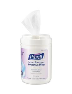 Gojo 9031-06 Purell® Alcohol Formulation Sanitizing Wipes, 6/Cs.