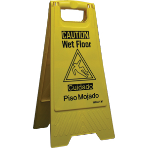 Impact Products 9152W &#34;Wet Floor&#34; Sign, English/Spanish