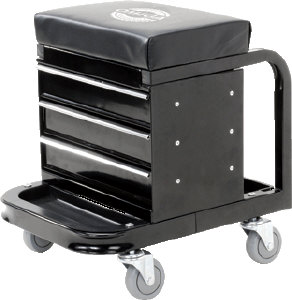 Omega Lift Equipment 92450 Mechanic's Toolbox Seat Omega Lift Equipment 92450 Mechanic's Toolbox Seat
