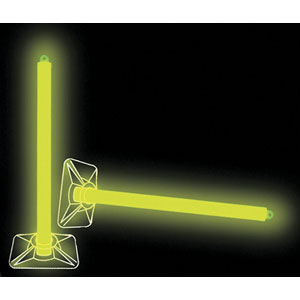 Cyalume 927030 10&#34; 2-Hour Yellow Lightstick w/Base