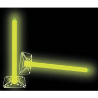 Cyalume 927030 10" 2-Hour Yellow Lightstick w/Base