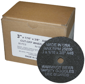 S &amp; G Tool Aid 94870 3&#34; X 1/16&#34; CUT-OFF WHEELS - 50 Pack