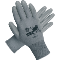 MCR Safety 9696XS Ultra Tech® PU 13 Gauge Gray Gloves,XS,(Dz.)