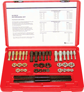 Kastar 972 40 Pc. SAE &amp; Metric Thread Restorer Kit