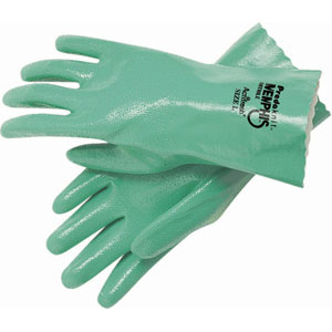MCR Safety 9782L Predaknit&reg; Green Supported Nitrile Gloves,L,(Dz.)