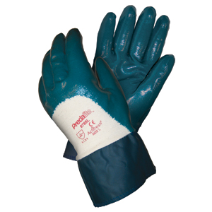 MCR Safety 9785L Predalite&#153; Nitrile Gloves w/PVC Safety Cuff,L,(Dz.)