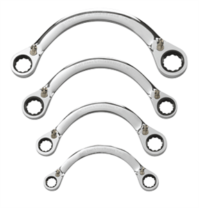 Gearwrench 9840 4 Pc. Half Moon Rev. Double Box Ratcheting Wrench Set-SAE Gearwrench 9840 4 Pc. Half Moon Rev. Double Box Ratcheting Wrench Set-SAE