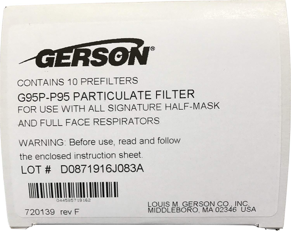 Gerson G95P P95 Respirator Filters