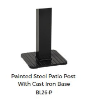 Broilmaster BL26-P Black Patio Post with Cast Iron Base