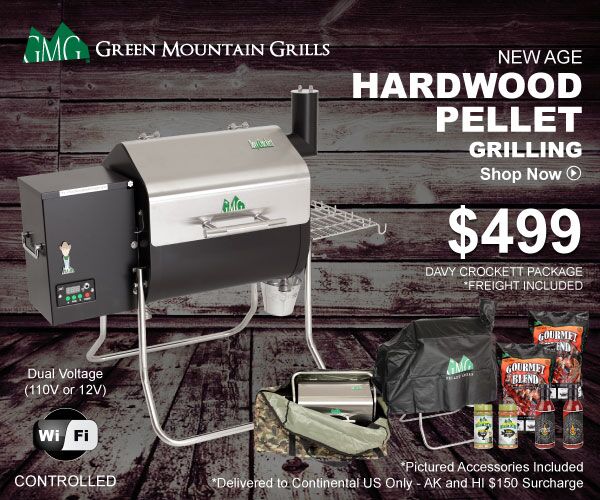 Green Mountain Grills Davy Crockett Online Grill Package with Free Delivery and Free Accessories Green Mountain Grills Davy Crockett Online Grill Package with Free Delivery and Free Accessories