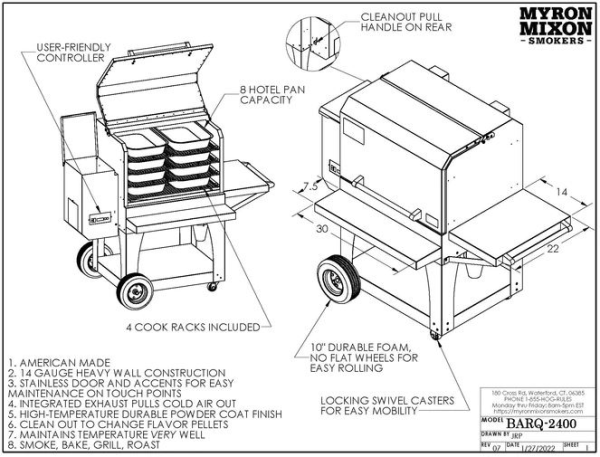 Myron Mixon BARQ-2400 WiFi Pellet Grill for Sale Online | Order Today Myron Mixon BARQ-2400 WiFi Pellet Grill for Sale Online | Order Today