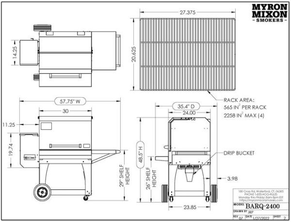 Myron Mixon BARQ-2400 WiFi Pellet Grill for Sale Online |  Order Today