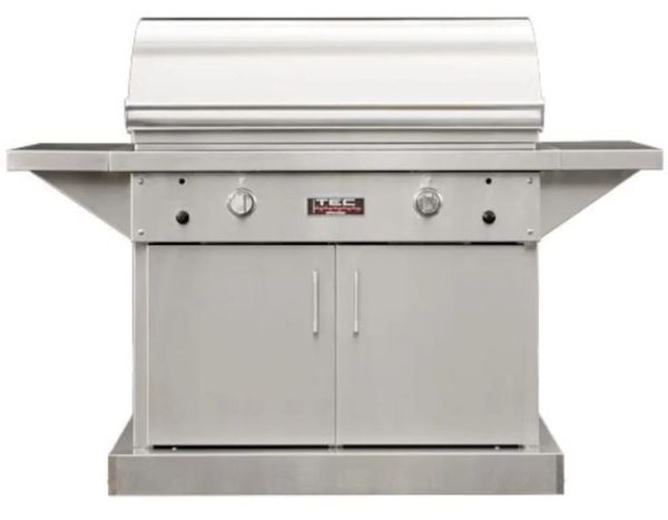 TEC Infrared Grills Sterling Patio 44 Inch Grill on Stainless Cabinet 2 Shelves - LP