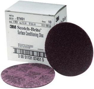 3M 07451 4" Medium Surface Conditioning Discs, 10 Ct.