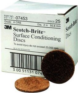 3M 07453 2" Coarse Surface Conditioning Discs, 25 Ct.